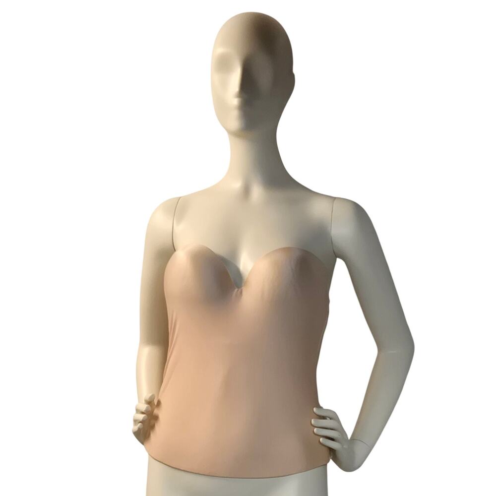 Felina Seamless Bustier Bra  Boning Shapewear Nude Bridal Lingerie 36 D